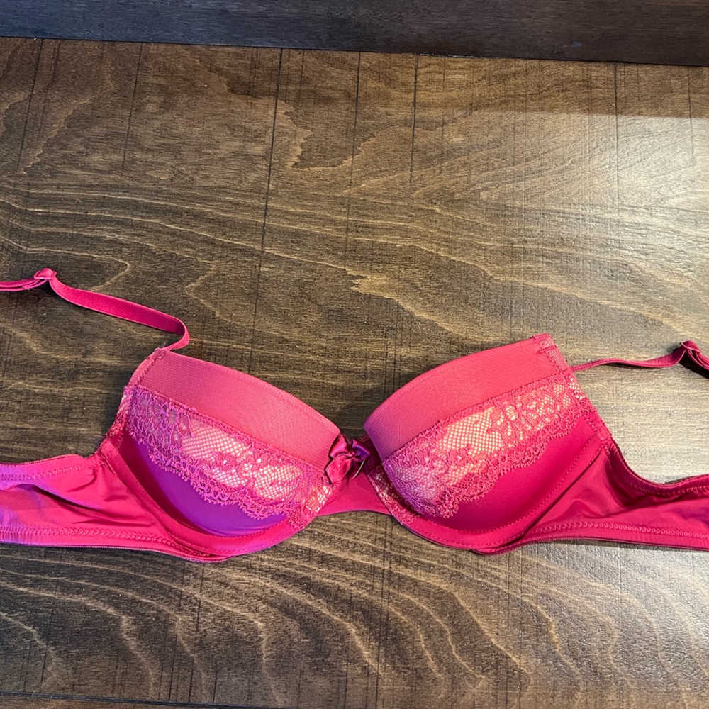 AdoreMe Pink Lace Bra